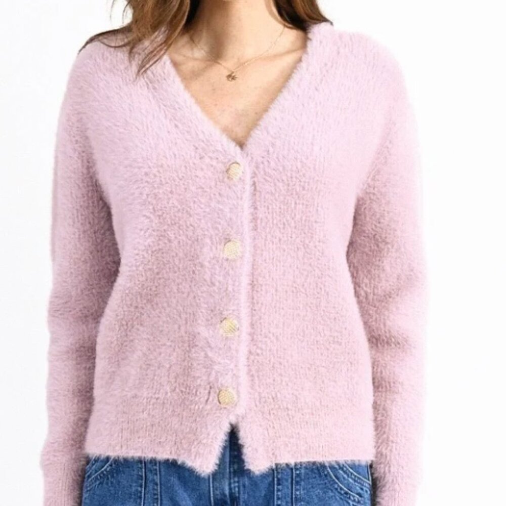PINK MOLLY BRACKEN CARDIGAN MEDIUM
